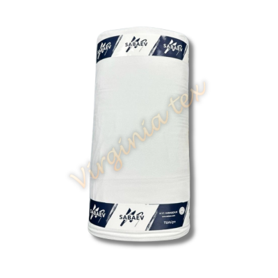 Material Finet Bumbac 100% Engros – Latime 90 cm, Rola 100  ml – Ideal pentru Lenjerii de pat ALB